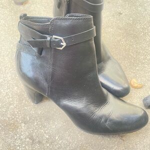 Sam Edelman Black Leather Ankle Booties